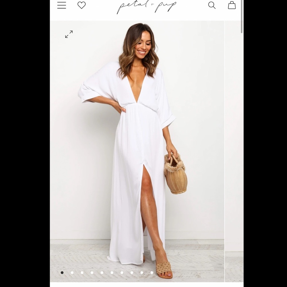Petal & Pup white maxi dress